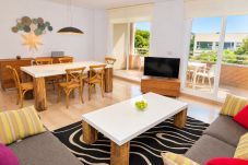 Apartamento en Javea / Xàbia - Golden Gardens Duplex Apartment Javea Arenal , 3 Terrazas, AC, Piscina, a solo 600m de la Playa!